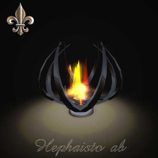 -----LS Inc. Fire Place HEPHAISTO alpha black-----
