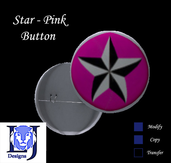 Black Star - Pink Button