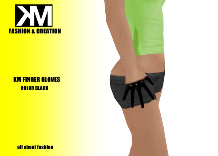 ::KM:: FINGER GLOVES (BLACK)