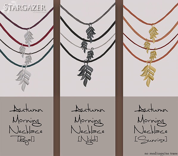 Stargazer: Autumn Morning Necklace [Fatpack]