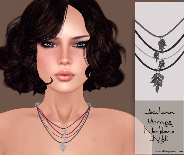 Stargazer: Autumn Morning Necklace [Night]