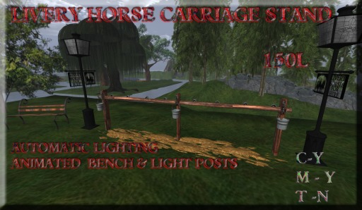 Livery Horse Standing Post Boxed