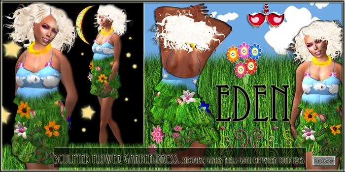::FIERCE DESIGNS::EDEN::GARDEN DRESS::