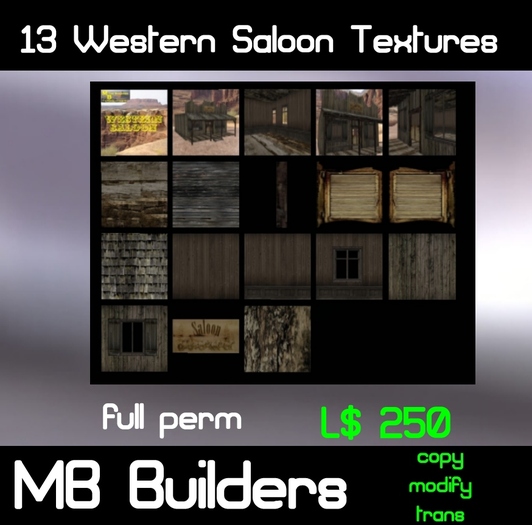 13 western saloon textures