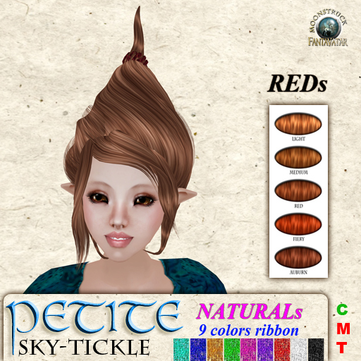 !! FANTAVATAR !! Petite - Sky-tickle RED s Hair F&M PET