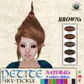 !! FANTAVATAR !! Petite - Sky-tickle BROWN s Hair F&M PET