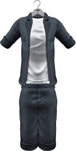 NYU - Debut, Cropped Jacket Set (Midnight/White)