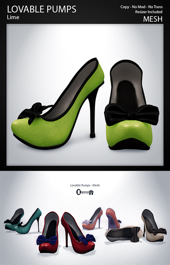 The Secret Store - Lovable Pumps - Lime 