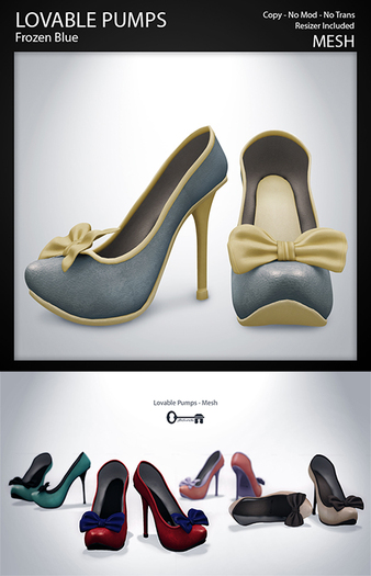 The Secret Store - Lovable Pumps - Frozen Blue 