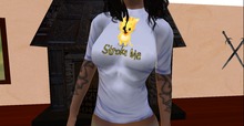.:KK:. Stroke Me Shirt (Kitten blue)