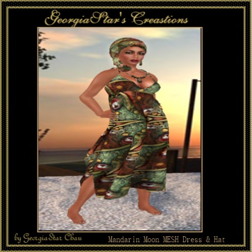 GSC Mandarin Mesh Dress