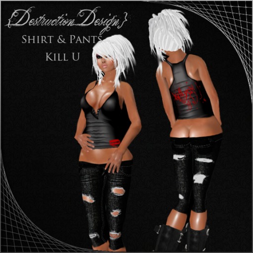 ***Destruction Design*** Shirt & Pants Kill U Box