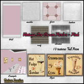 ~TJ~  Vintage Ice Cream Parlor - Pink  Texture Set