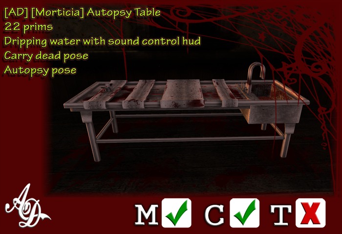 [AD] [Morticia] Autopsy Table