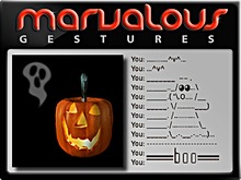 HALLOWEEN ~ BOO! ~ GESTURE 