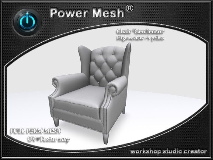 - { POWER MESH } - Full Perm Chair "Gentleman"