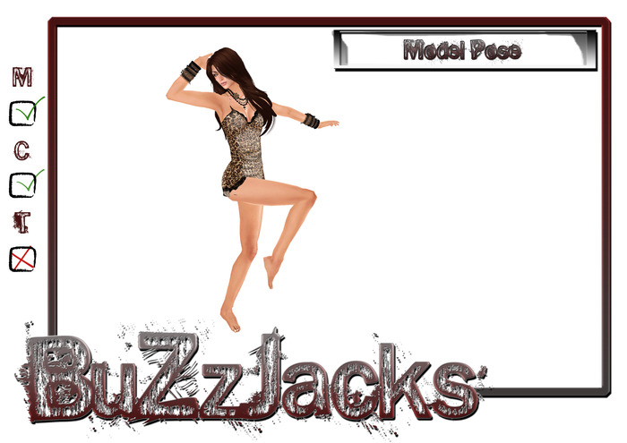 *BuZzJacks* Model 1 Pose, Static