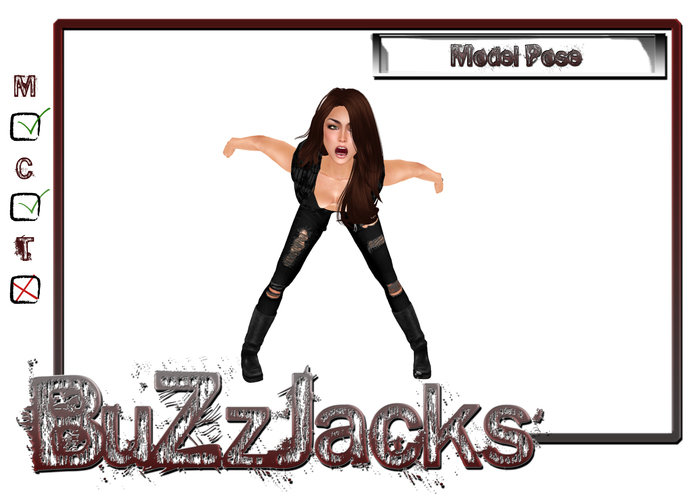 *BuZzJacks* Model 3 Pose, Static