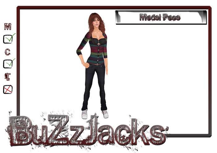 *BuZzJacks* Model 8 Pose, Static