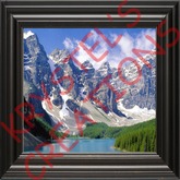 P22 ~ Framed Picture of Beautiful Mountain Scene (Rezz Me)