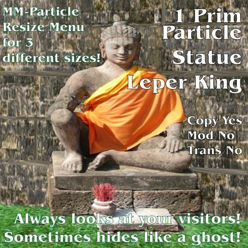 ParticleStatueThe famous statue of the Leper King boxed