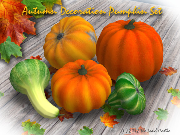 TSC Autumn Decoration Set Pumpkins