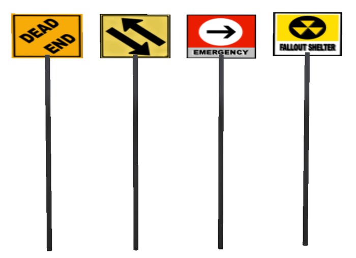 Traffic Sign Series 4 - Three Dimensional