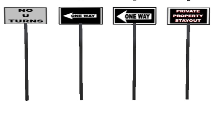 Traffic Sign Series 1 - Three Dimensional