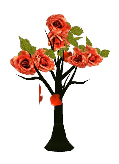 Rose Tree with Softl Falling Pedals 5 Prims by HoG