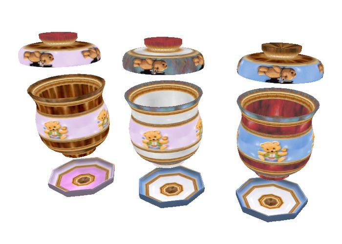 Teddy Pots Three of Them