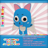 Sweet Baby - Cuddling Happy Angel Cat Plush