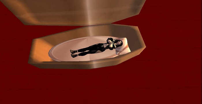 Bronze Coffin With Lay Pose