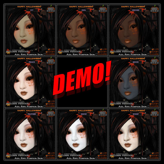 =^.^= Curious Kitties - [Limited Edition] Azil Skin - Ripe Pumpkin - DEMOS
