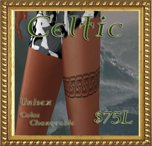 Ink Blots    Celtic Legband in 3 Layers color changeable