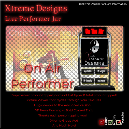 Basic Live Performer On Air Tipjar