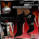** SALE ** !Drakke! "Strapped" Ankle Boots (Black)  ~ (works with All Viewers, Includes Alpha Masks & Invisi Prims)