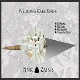 Wedding Cake Knife - White [Box]