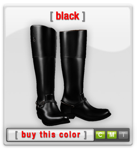 Leather Boots - Riding Boots - Black