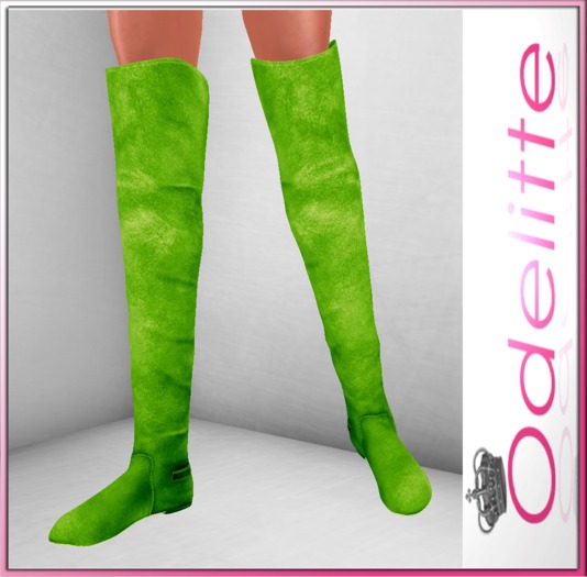 Odelitte Freya Boots Green
