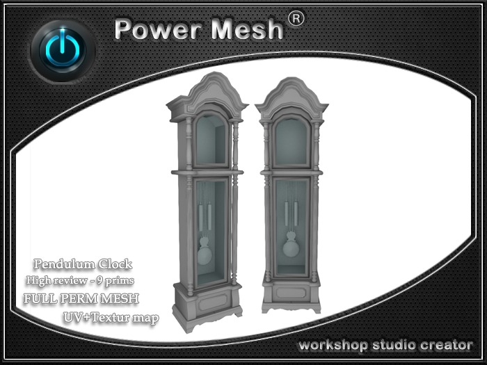 - { POWER MESH } - Full Perm Pendulum Clock  