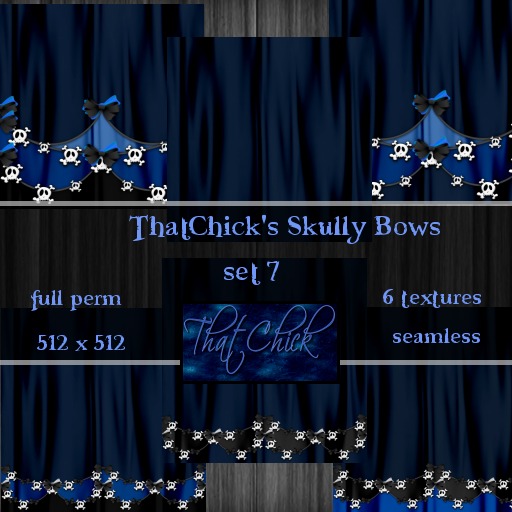 ThatChick's Skully Bows Set 7