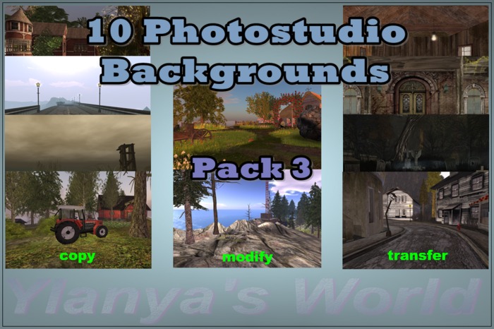 10 Fullperm Photostudio Backdrops - Pack 3