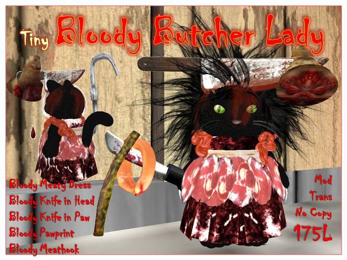 Tiny Bloody Butcher Lady