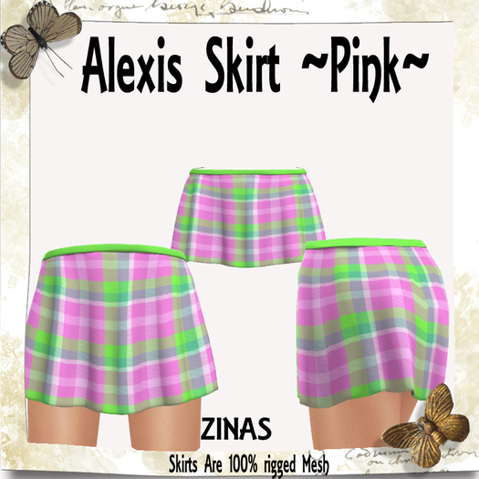 {ZINAS} Alexis Mesh Skirt ~Pink~ 