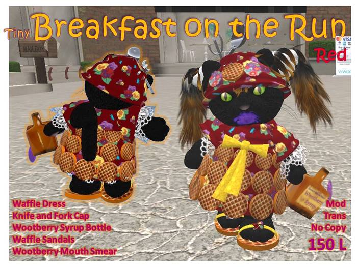 Tiny Breakfast on the Run RED Outfit