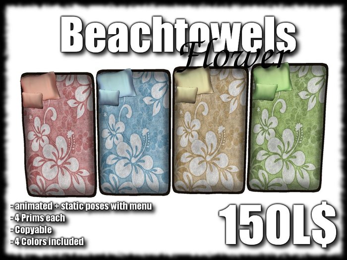 Beachtowels - Flower