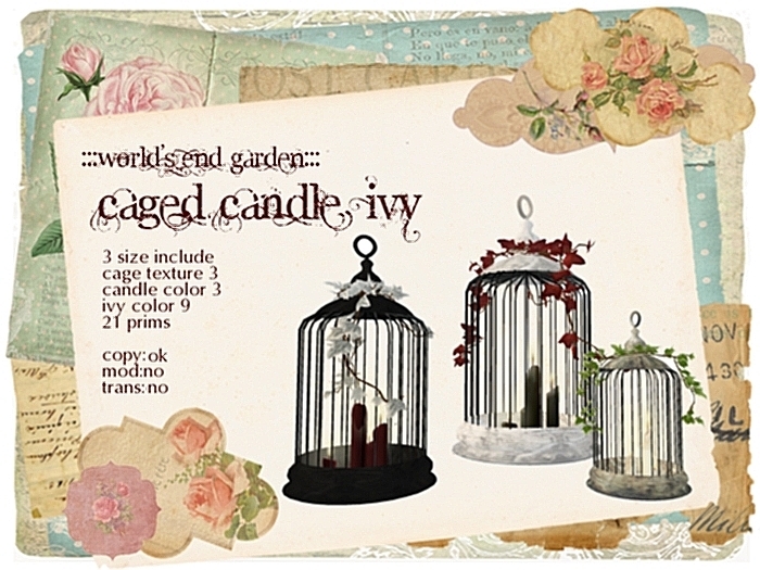 :::WEG::: Caged Candle - Ivy