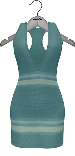 NYU - Razorback Dress, Short, Teal