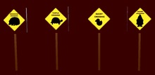 Traffic Sign Care The Animals Series 4