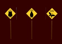 Traffic Sign Care The Animals Series 1